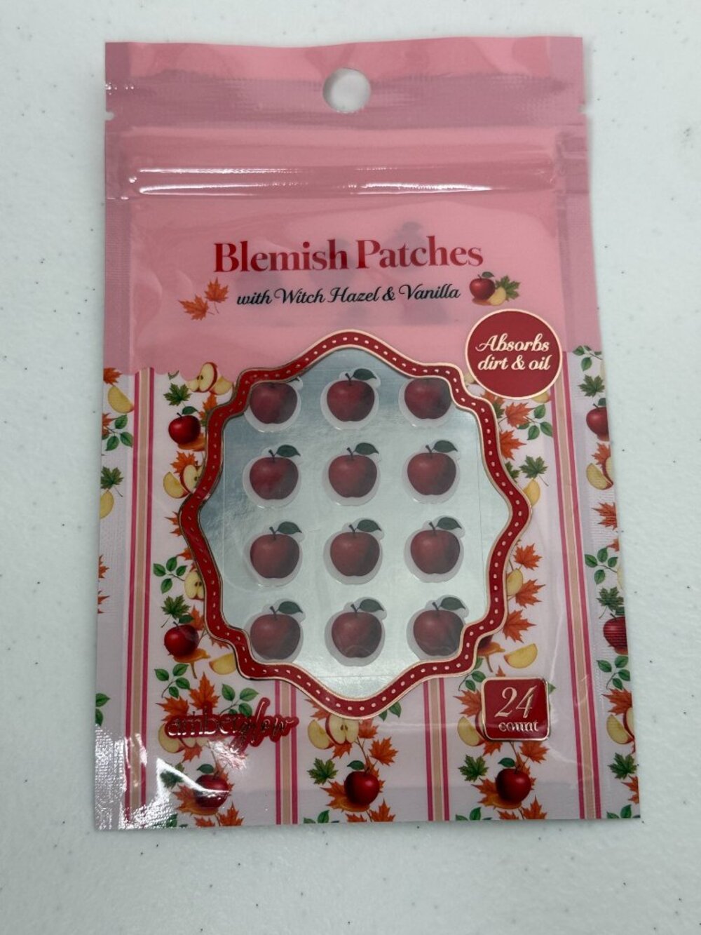 Amber Glow Apple Blemish Patches 24 Count Acne Spot Patches